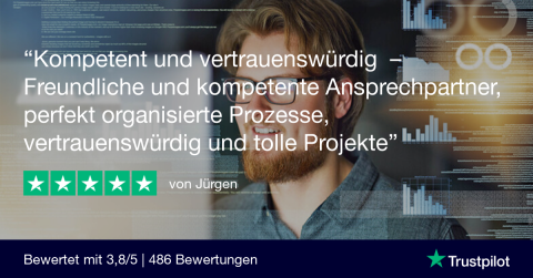 Zitat eines Freelancers auf Trustpilot