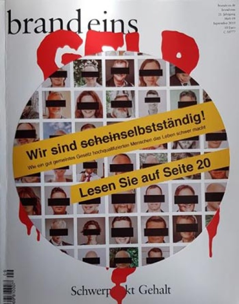 Titelseite des brand eins Magazins